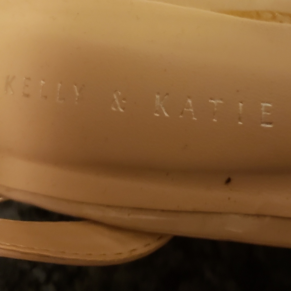 Tan wedge shoes